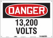 Safety Sign 10 in x 14 in Polyethylene