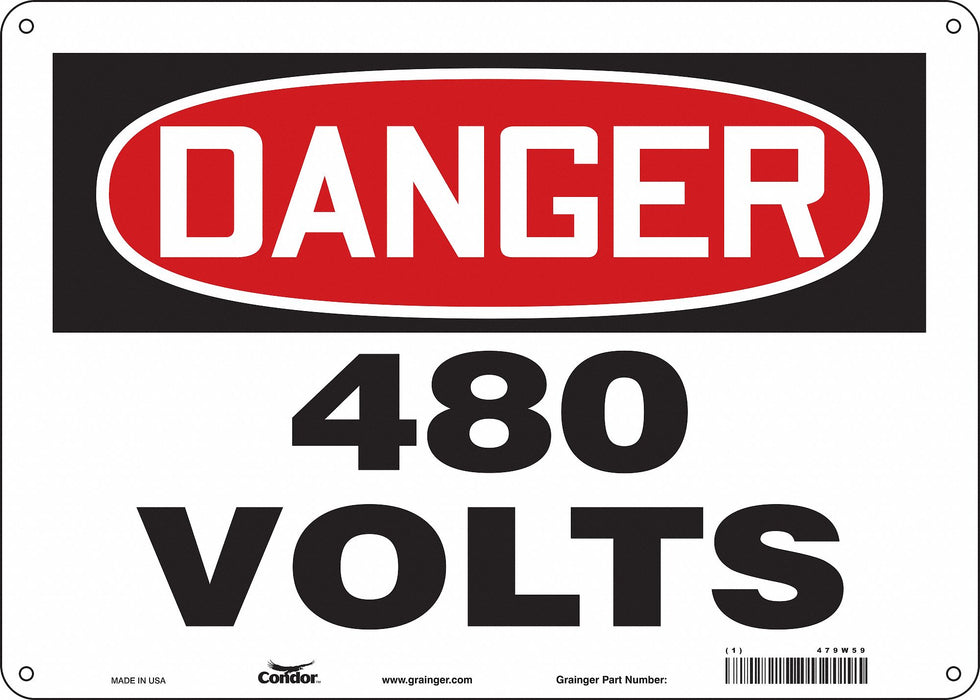 Safety Sign 10 inx14 in Vinyl