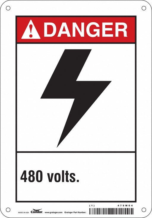Safety Sign 10 inx7 in Polyethylene
