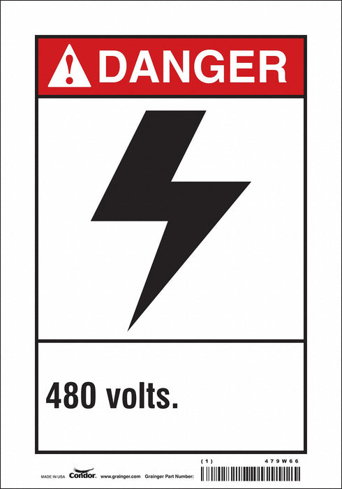Safety Sign 10 inx7 in Vinyl