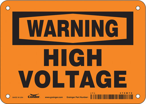Safety Sign 5 inx7 in Vinyl