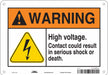 Safety Sign 7 in x 10 in Aluminum