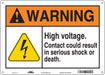 Safety Sign 10 in x 14 in Aluminum