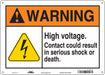 Safety Sign 10 in x 14 in Polyethylene