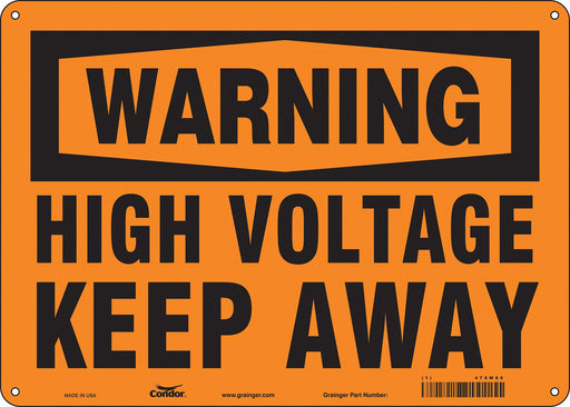Safety Sign 10 in x 14 in Aluminum