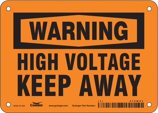 Safety Sign 5 inx7 in Vinyl