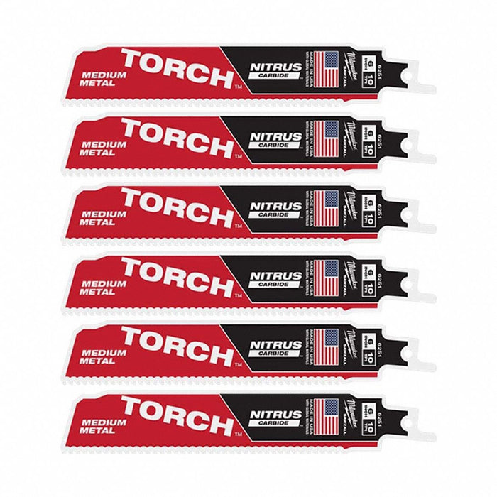 TPI10 6 w/NITRUS CARBIDE SAWZALL Bl 3PK