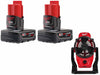 M12 XC Battery 2PK + M12 Mounting Fan