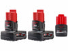 M12 XC Battery 2PK + M12 CP2.5 Battery