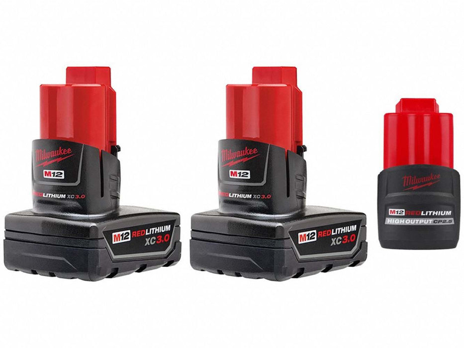 M12 XC Battery 2PK + M12 CP2.5 Battery