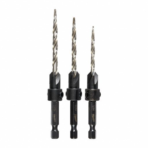 Countersink Set High Speed Steel 3 Pcs
