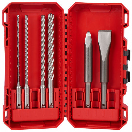 Rotary Hammer Drill Bit Set 4 in L Flute