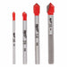 4pc. Glass and Tile Bit Set