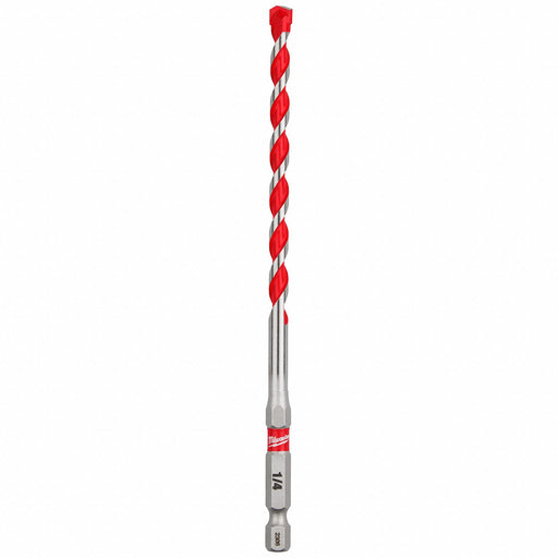 1/4x4x6 Shockwave Carb Hammer Drill Bit