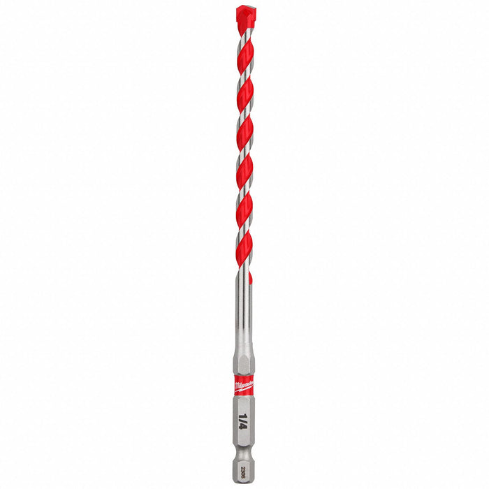 1/4x4x6 Shockwave Carb Hammer Drill Bit