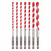 7pc Shockwave Carb Hammer Drill Bit Set