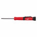 Multi-Bit Screwdriver Chrome Metal 4 pcs