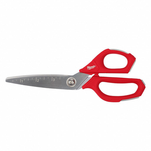 Scissors Chrome Plated 9 1/4 in L Red