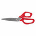 Scissors Chrome Plated 9 1/4 in L Red