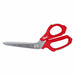 Scissors Chrome Plated 9 1/4 in L Red