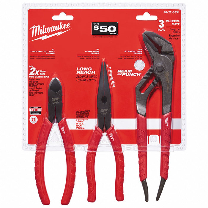 Comfort Grip Pliers Kit 3 Pieces