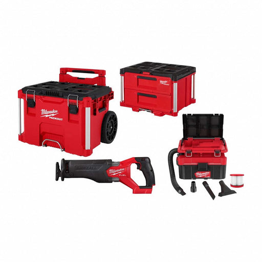 Rolling Toolbox + 2Drawer+Vacuum+Sawzall