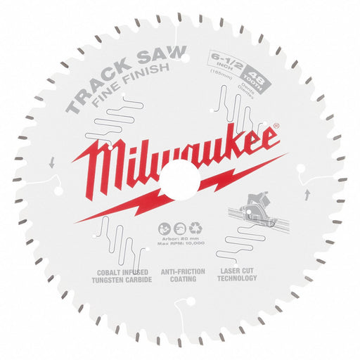 Track Saw Blade 0.087 Thick Round Arbor