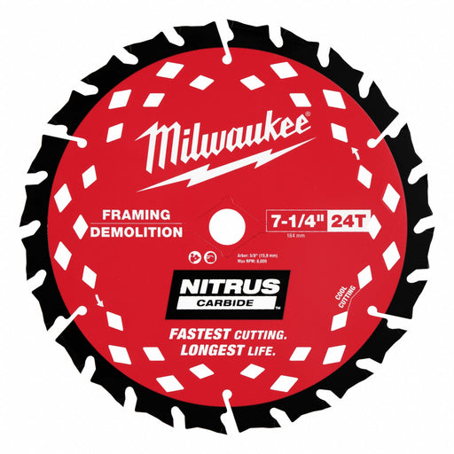 Circular Saw Blade 7 1/4 Dia PK3