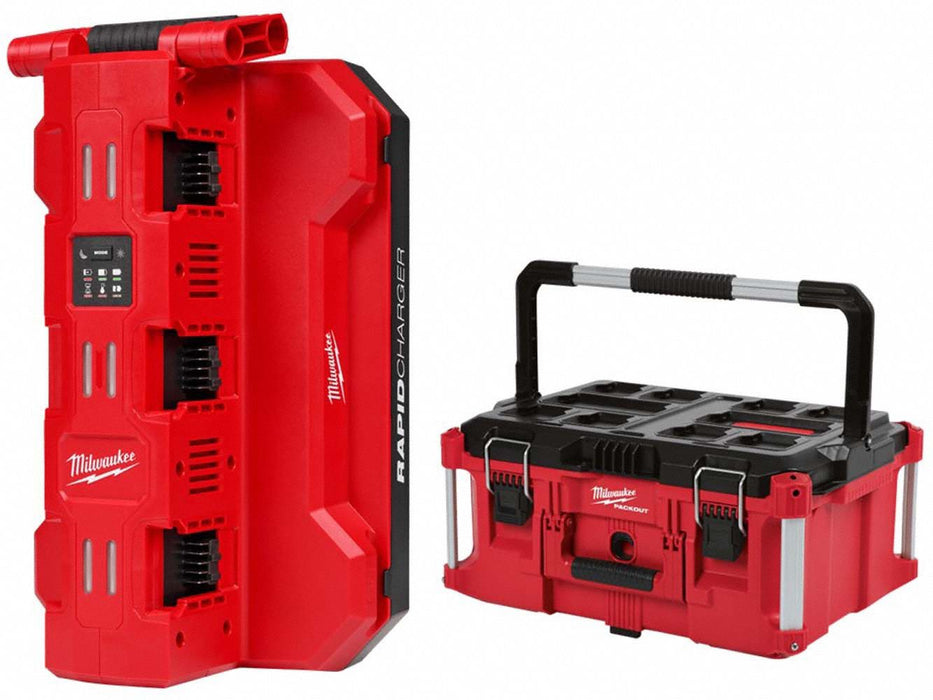 M18 Daisy Chain Charger+PACKOUT Tool Box