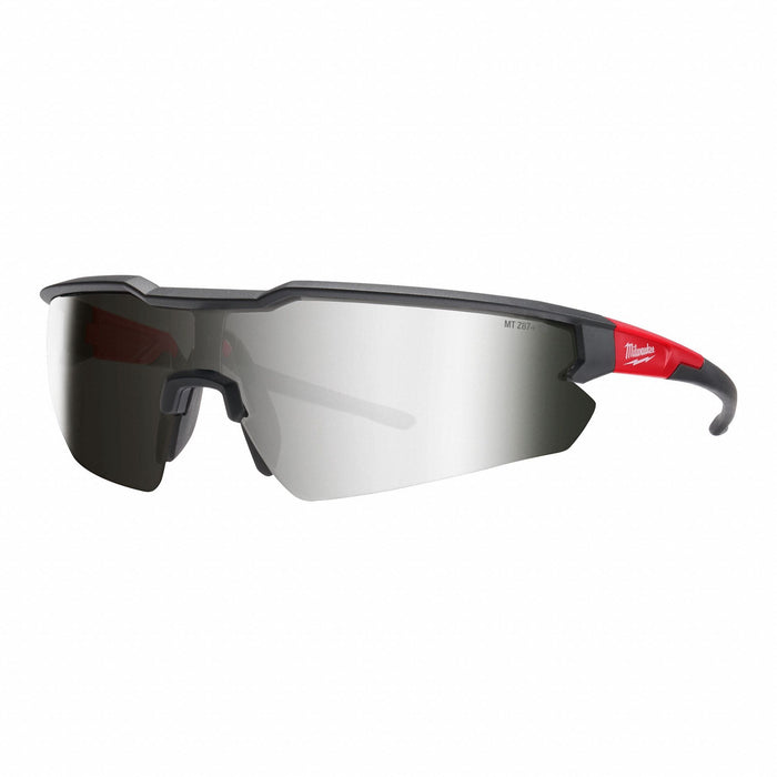 Safety Glasses Black/Red Wraparound