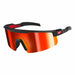 Wrap Around Safety Glasses - Red Mirrore