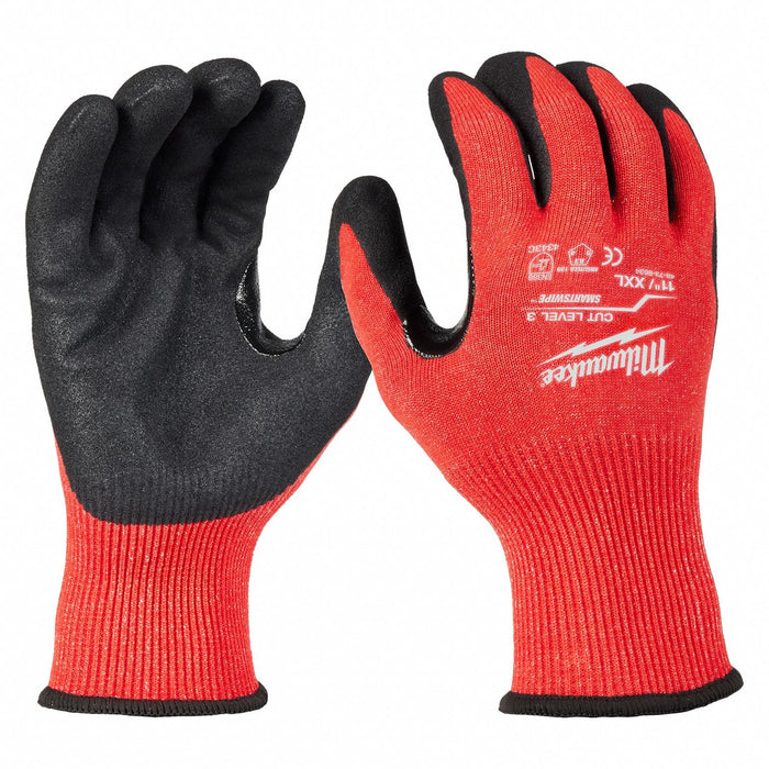 Work Gloves Knit Nitrile 2XL