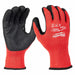 Work Gloves Knit Nitrile 2XL