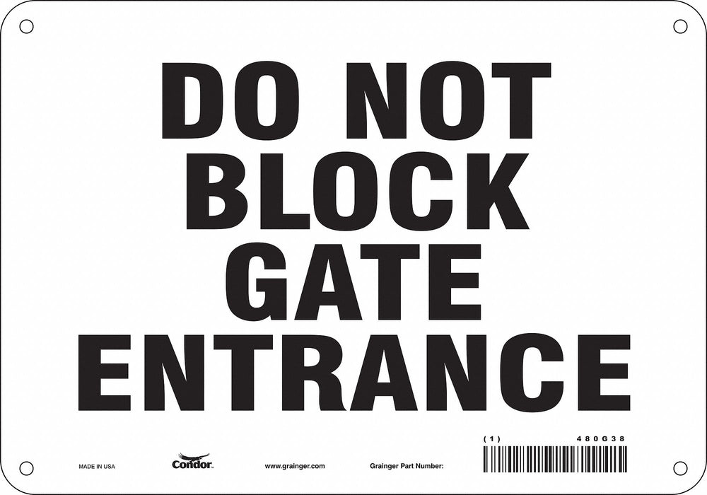 Safety Sign 7 in x 10 in Aluminum