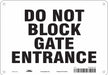 Safety Sign 7 in x 10 in Aluminum