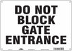 Safety Sign 10 in x 14 in Aluminum