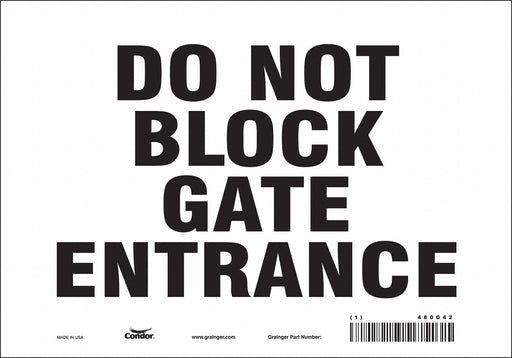 Safety Sign 7 in x 10 in Vinyl