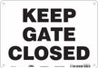 Safety Sign 7 in x 10 in Aluminum