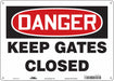 Safety Sign 10 in x 14 in Aluminum