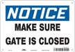 Safety Sign 7 in x 10 in Aluminum