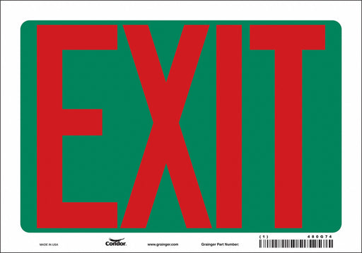 Safety Sign 7 in x 10 in Vinyl