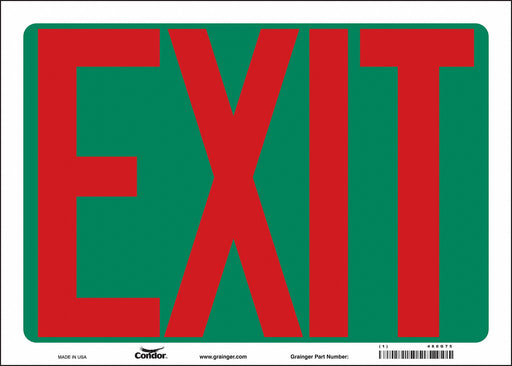 Safety Sign 10 in x 14 in Vinyl