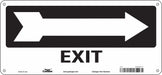 Safety Sign 6 1/2 x 14 in Polyethylene