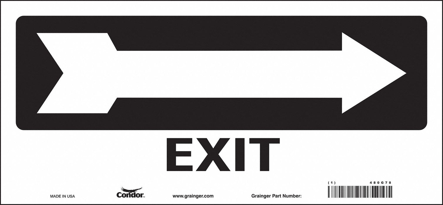 Safety Sign 6 1/2 in x 14 in Vinyl