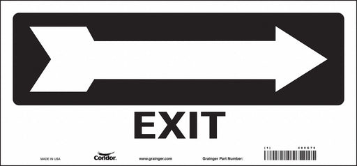 Safety Sign 6 1/2 in x 14 in Vinyl