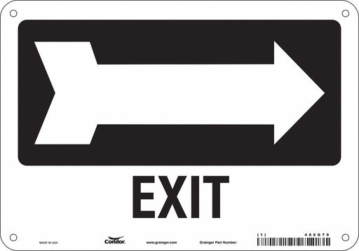 Safety Sign 7 in x 10 in Aluminum