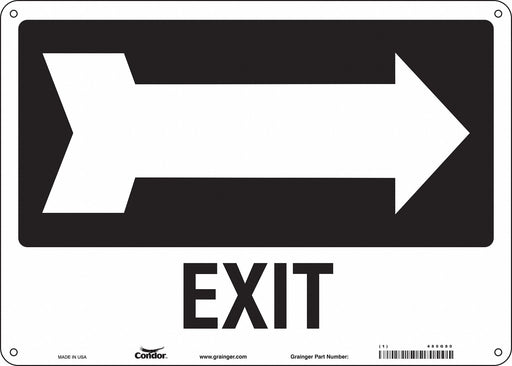 Safety Sign 10 in x 14 in Aluminum