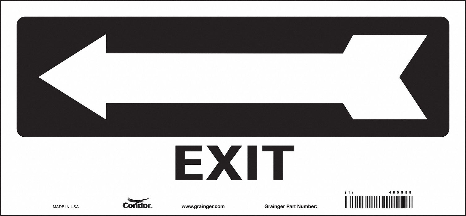 Safety Sign 6 1/2 in x 14 in Vinyl