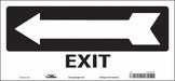 Safety Sign 6 1/2 in x 14 in Vinyl
