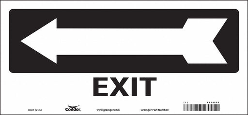 Safety Sign 6 1/2 in x 14 in Vinyl